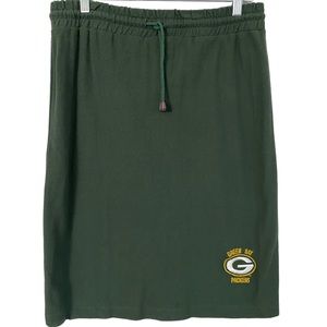NWT - Green Bay Packers Draw String Skirt - Size Large